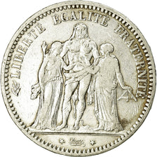 Coin, France, Hercule, 5 Francs, 1873, Bordeaux, VF(20-25), Silver, KM:820.2