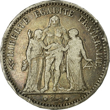 Coin, France, Hercule, 5 Francs, 1873, Bordeaux, VF(20-25), Silver, KM:820.2