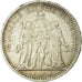 Moneta, Francia, Hercule, 5 Francs, 1874, Bordeaux, MB+, Argento, KM:820.2
