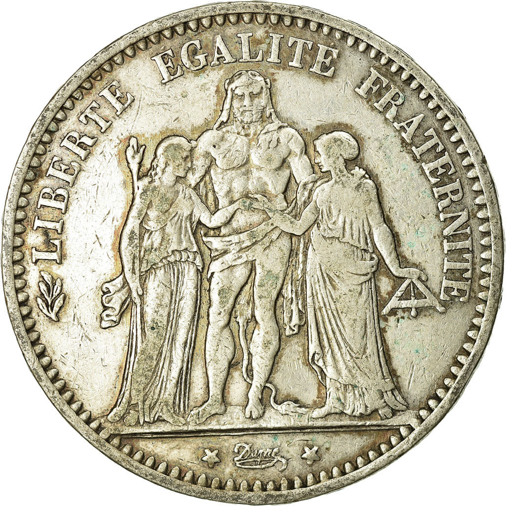 Coin, France, Hercule, 5 Francs, 1874, Bordeaux, VF(30-35), Silver, KM:820.2