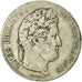 Moneda, Francia, Louis-Philippe, 5 Francs, 1833, Marseille, BC+, Plata