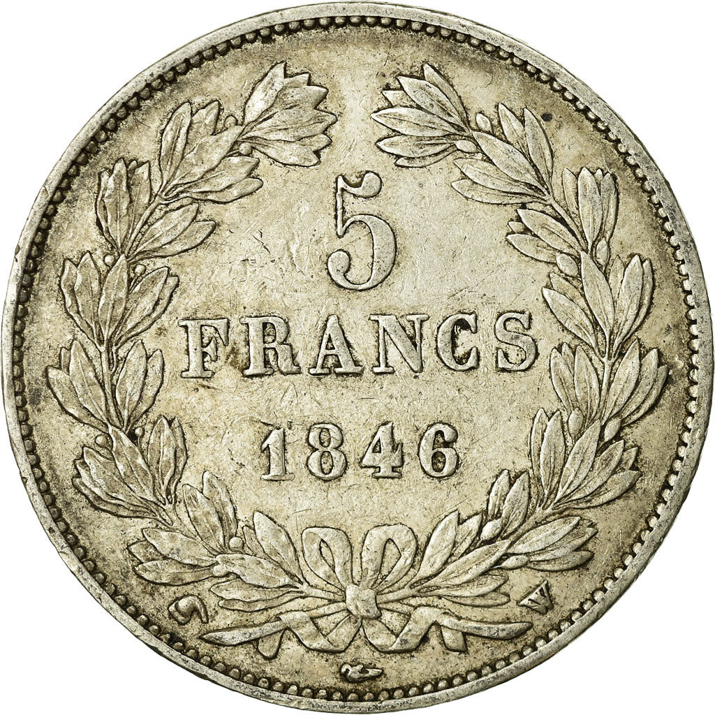 Monnaie, France, Louis-Philippe, 5 Francs, 1846, Lille, TB+, Argent