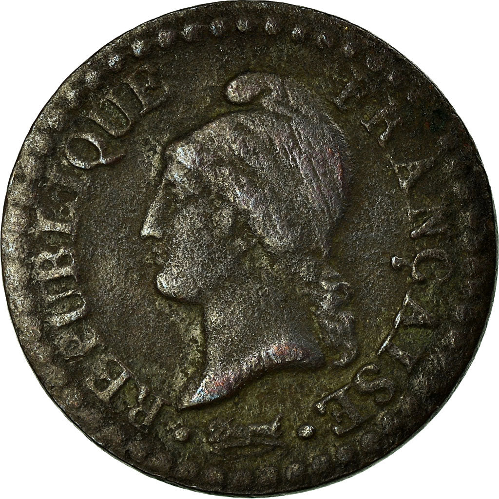 Coin, France, Dupré, Centime, AN 6, Paris, VF(20-25), Bronze, KM:646