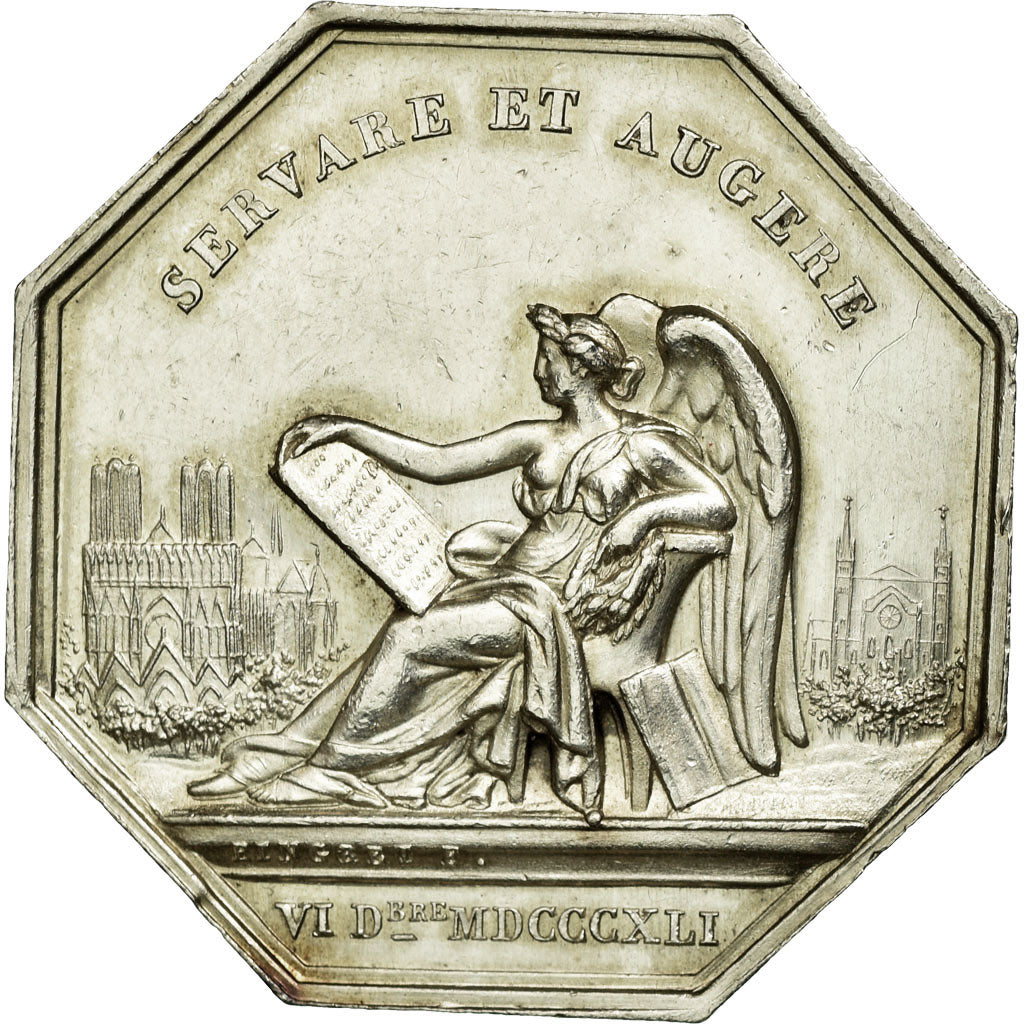 France, Jeton, Instruction and Education, 1841, SUP, Argent