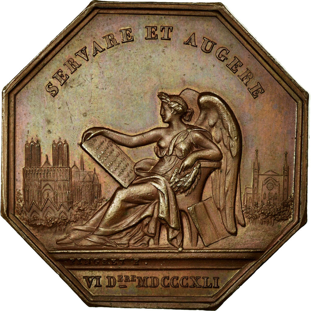 Francja, Token, Nauczanie i edukacja, 1841, AU(55-58), Bronze