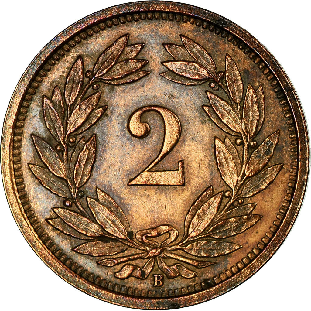 Coin, Switzerland, 2 Rappen, 1930, Bern, EF(40-45), Bronze, KM:4.2