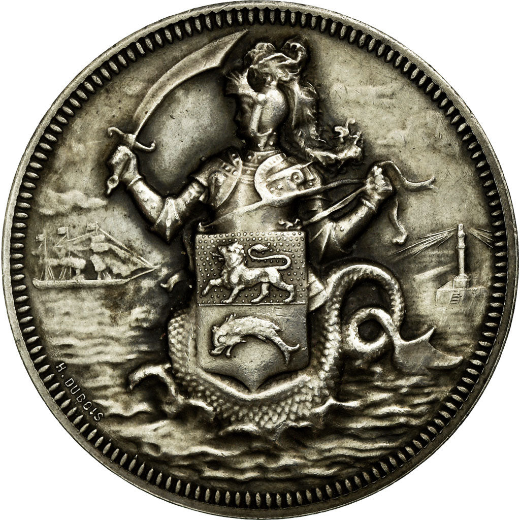 France, Token, Justice, 1890, AU(55-58), Silver