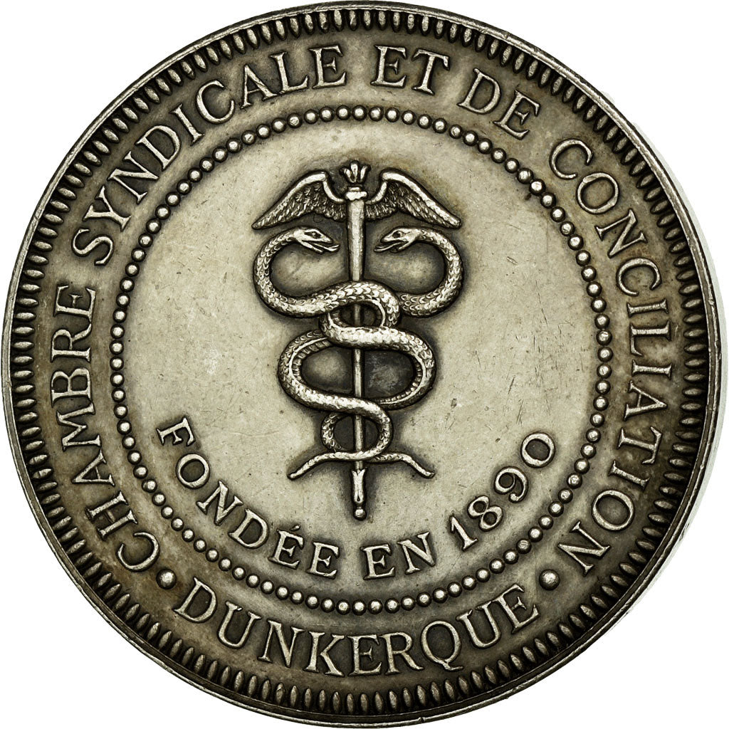 France, Token, Justice, 1890, AU(55-58), Silver