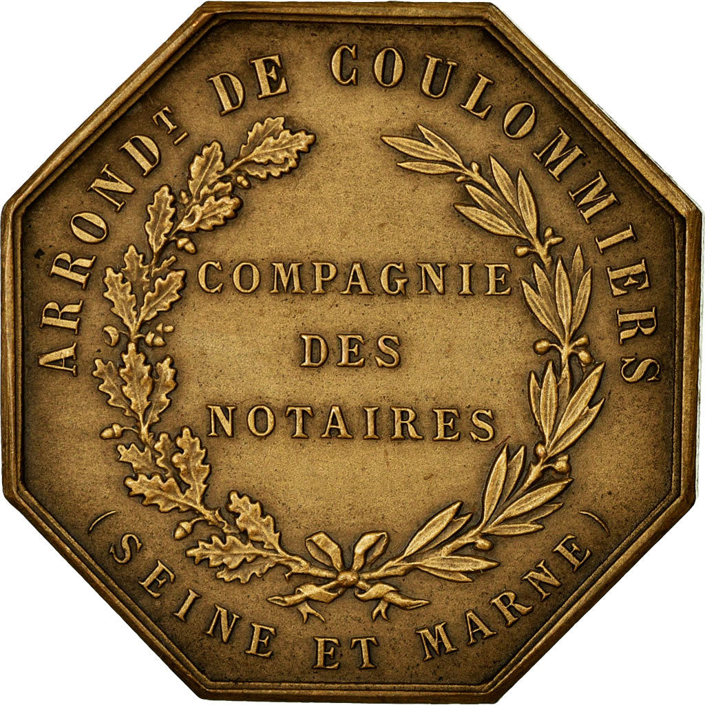 Frankrijk, Token, Notary, 1831, PR, Bronze, Lerouge:112c
