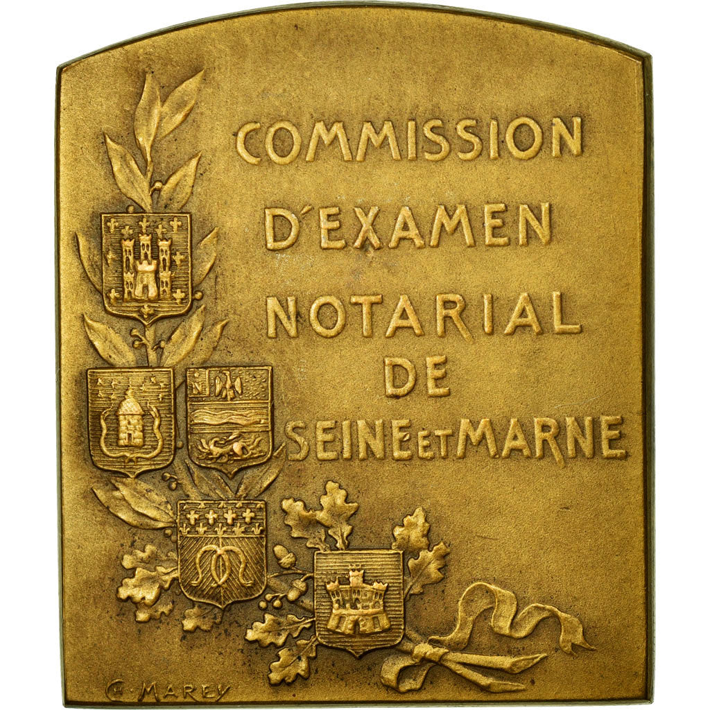 Francja, Token, Notariusz, 1902, AU(55-58), Bronze, Lerouge:530