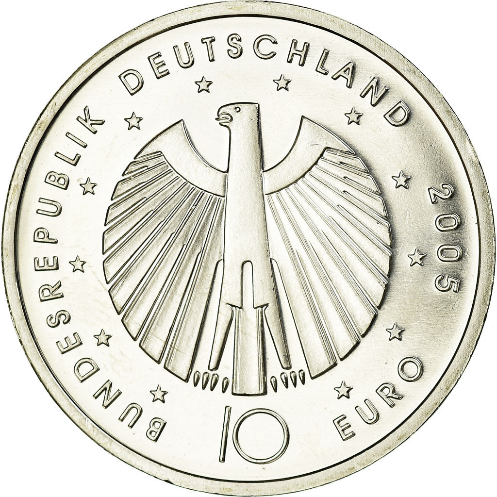 Bundesrepublik Deutschland, 10 Euro, 2005, UNZ, Silber, KM:243