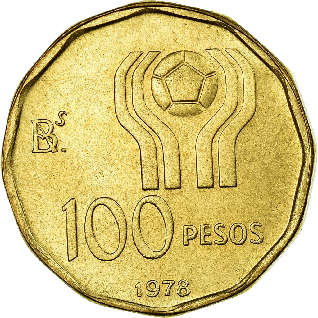 Coin, Argentina, 100 Pesos, 1978, AU(55-58), Aluminum-Bronze, KM:77