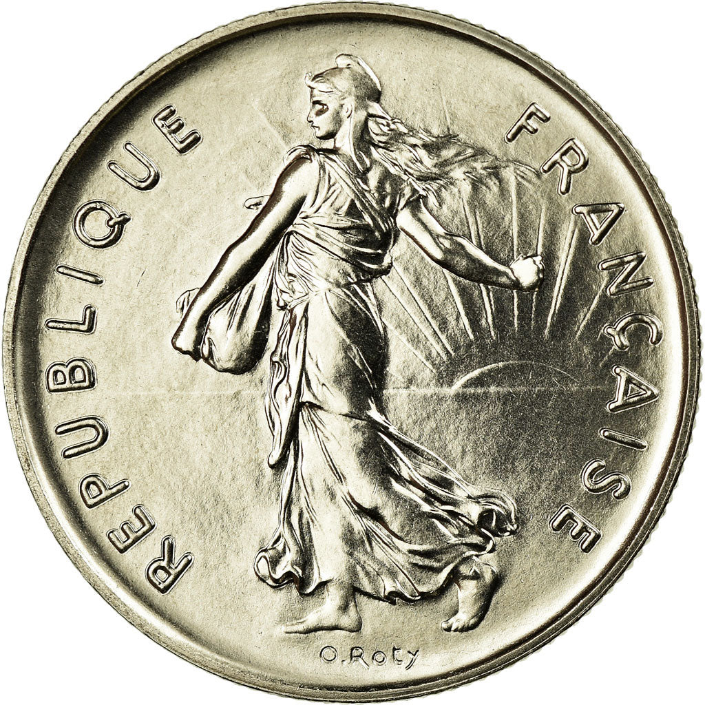 Moneta, Francja, Semeuse, 5 Francs, 1986, Paris, MS(65-70), Nikiel powlekany
