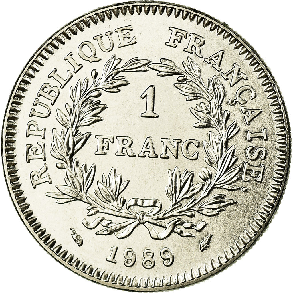 Coin, France, États généraux, Franc, 1989, Paris, MS(65-70), Nickel, KM:967