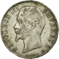 Moneta, Francia, Napoleon III, Napoléon III, 5 Francs, 1856, Strasbourg, MB+