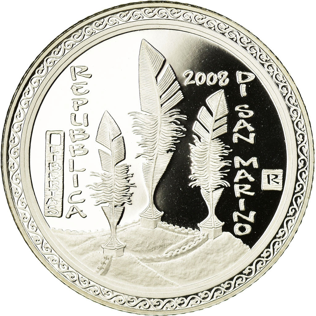 San Marino, 5 Euro, 2008, FDC, Zilver, KM:513