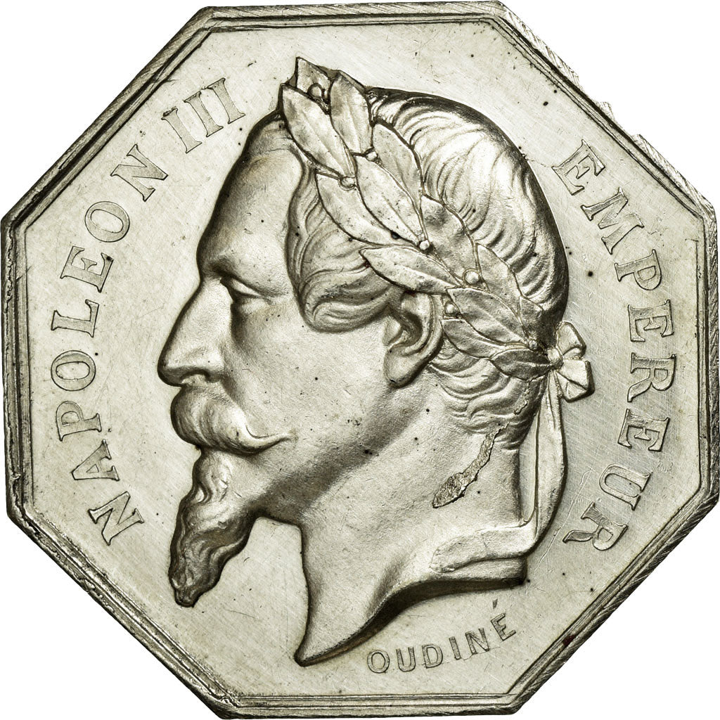 France, Jeton, The Music, 1867, SUP, Argent