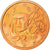 Francia, 5 Euro Cent, 2002, BE, SC, Cobre chapado en acero, KM:1284