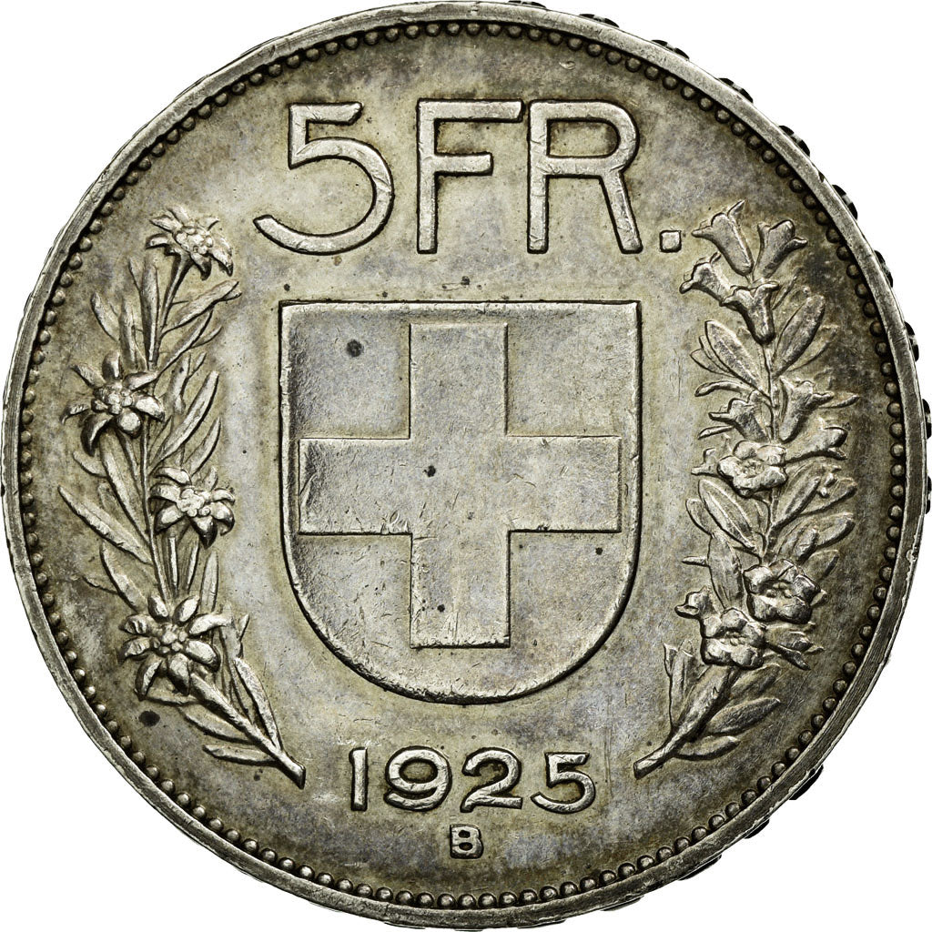 Monnaie, Suisse, 5 Francs, 1925, Bern, TTB+, Argent, KM:38