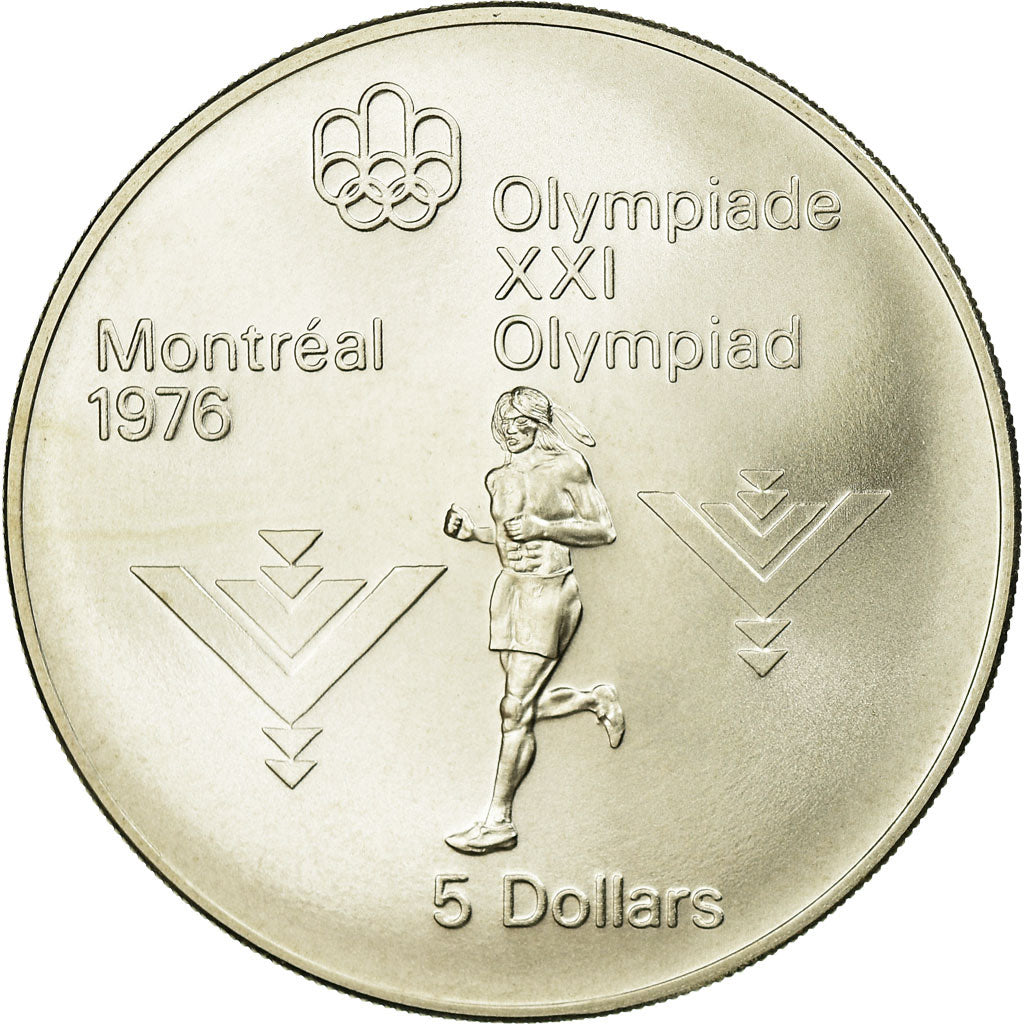 Coin, Canada, Elizabeth II, 5 Dollars, 1975, Royal Canadian Mint, Ottawa