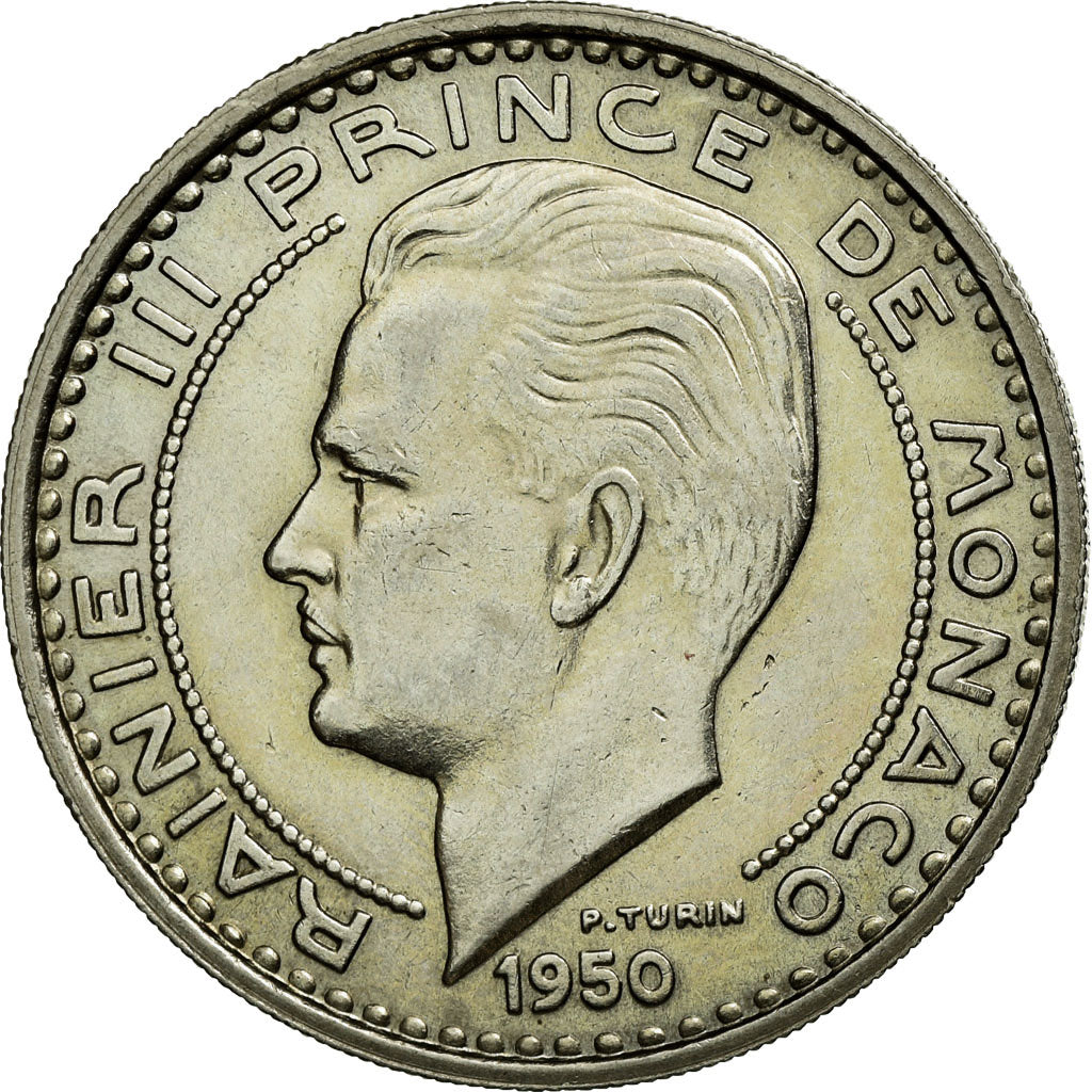 Moneta, Monaco, Rainier III, 100 Francs, Cent, 1950, SPL-, Rame-nichel, KM:133