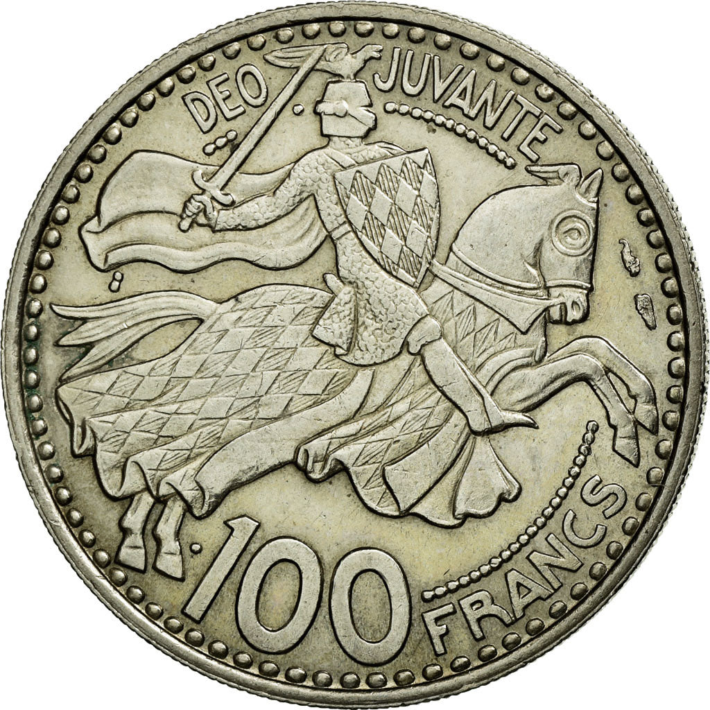 Moneta, Monaco, Rainier III, 100 Francs, Cent, 1950, SPL-, Rame-nichel, KM:133