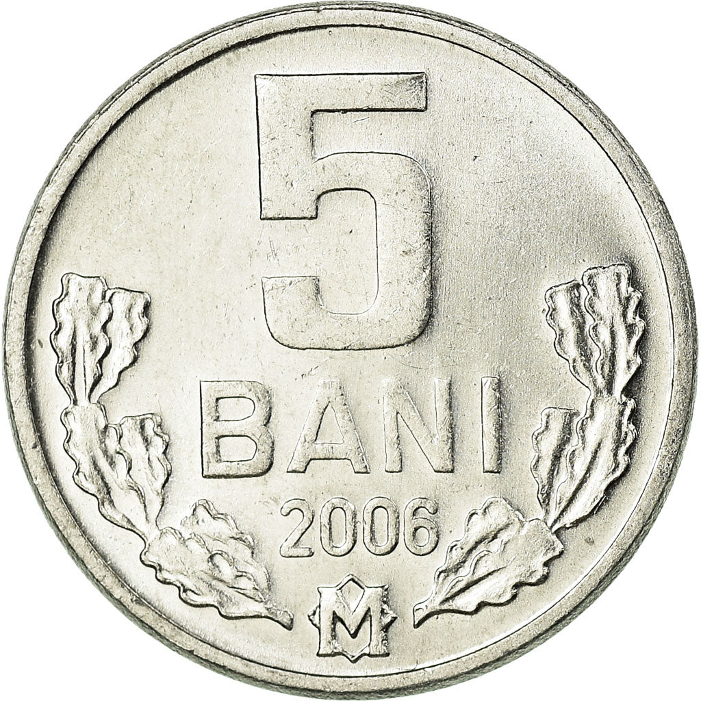 Moneta, Mołdawia, 5 Bani, 2006, MS(63), Aluminium, KM:2