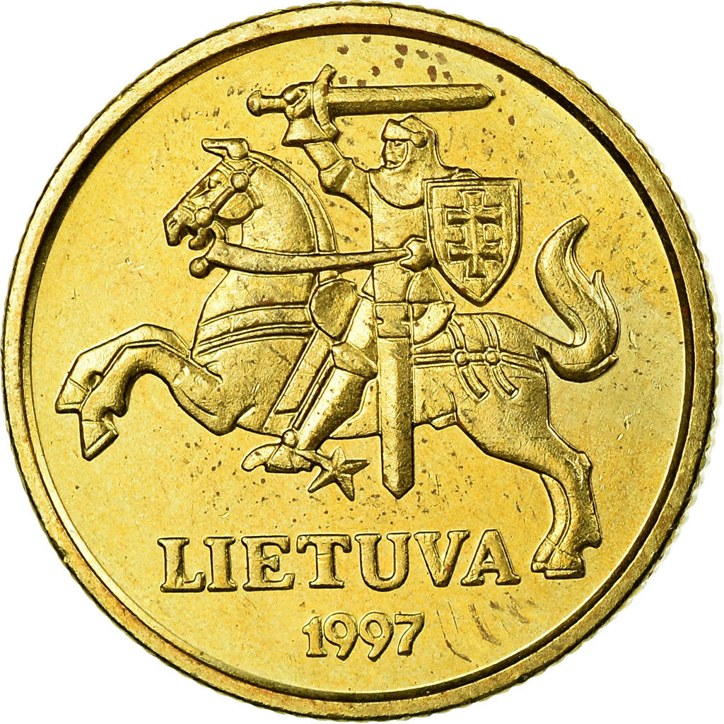 Münze, Lithuania, 20 Centu, 1997, UNZ, Nickel-brass, KM:107