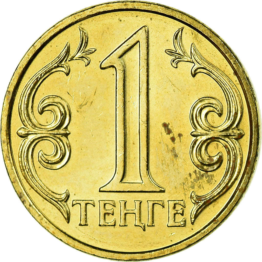 Moeda, Cazaquistão, Tenge, 2002, Kazakhstan Mint, MS(63), Níquel-Latão, KM:23