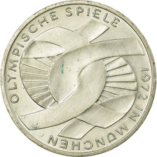 Moneta, GERMANIA - REPUBBLICA FEDERALE, 10 Mark, 1972, Karlsruhe, BB, Argento