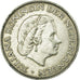 Coin, Netherlands, Juliana, 2-1/2 Gulden, 1960, EF(40-45), Silver, KM:185