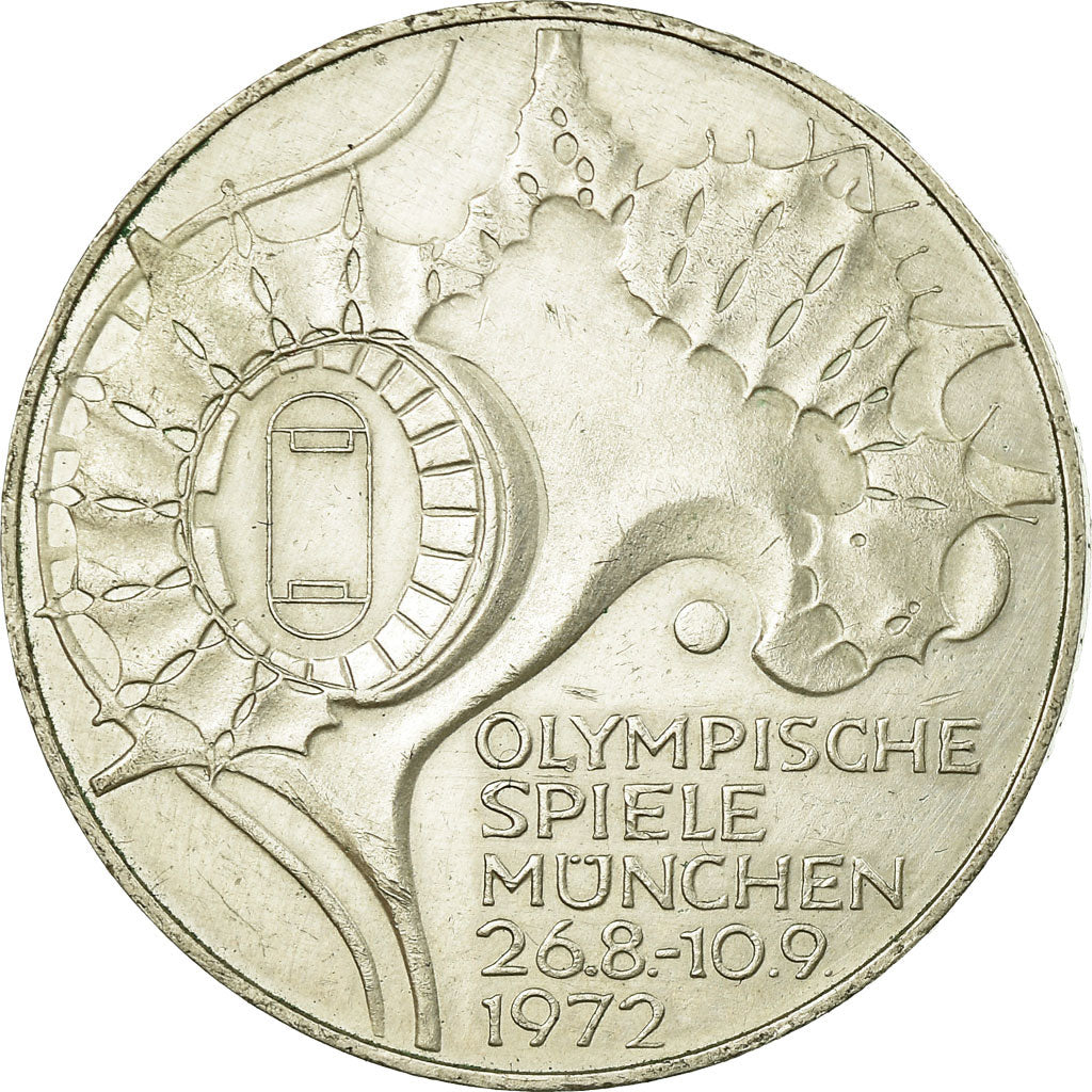 Münze, Bundesrepublik Deutschland, 10 Mark, 1972, Hambourg, SS, Silber, KM:133