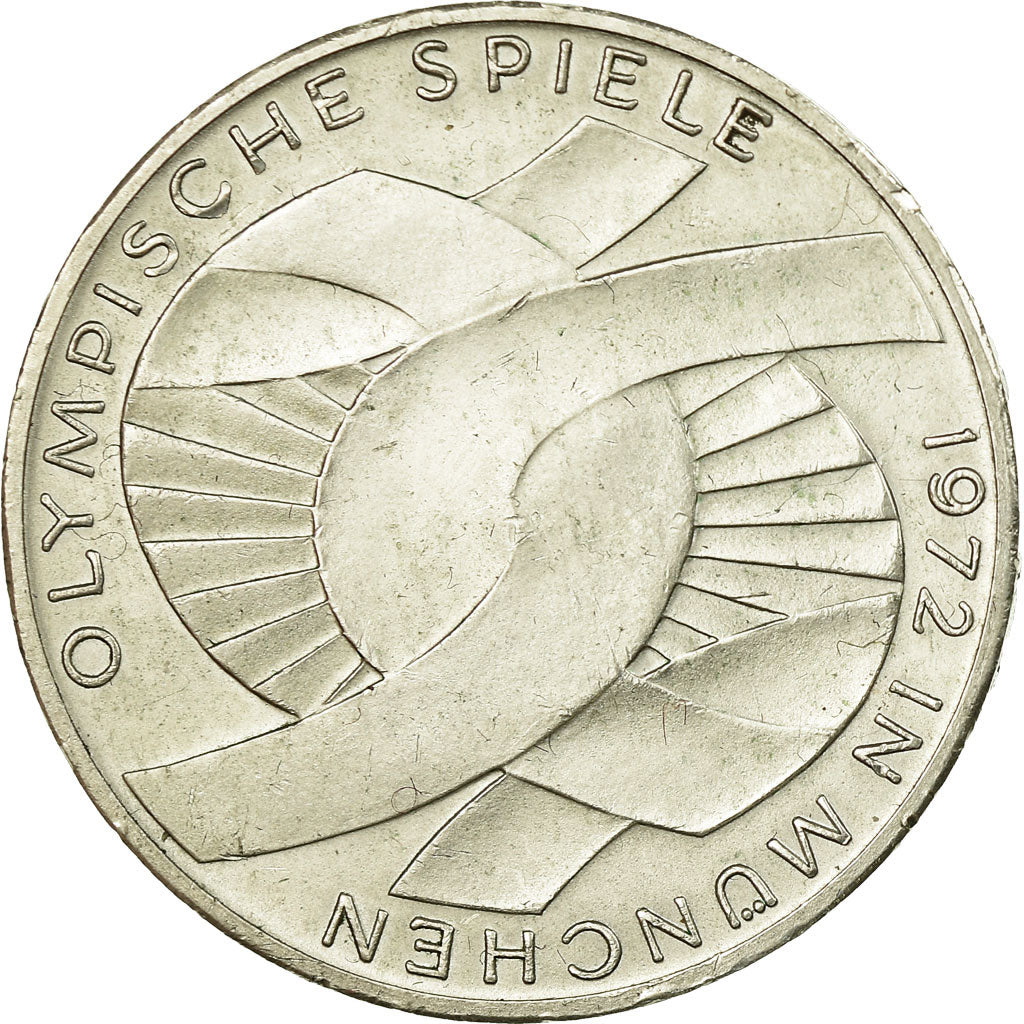 Coin, GERMANY - FEDERAL REPUBLIC, 10 Mark, 1972, Munich, EF(40-45), Silver