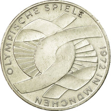 Coin, GERMANY - FEDERAL REPUBLIC, 10 Mark, 1972, Munich, EF(40-45), Silver