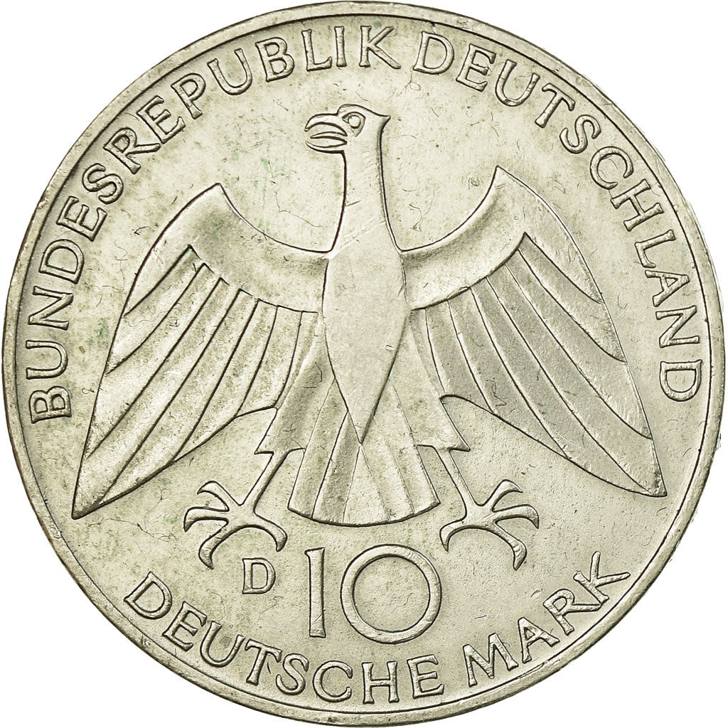 Coin, GERMANY - FEDERAL REPUBLIC, 10 Mark, 1972, Munich, EF(40-45), Silver
