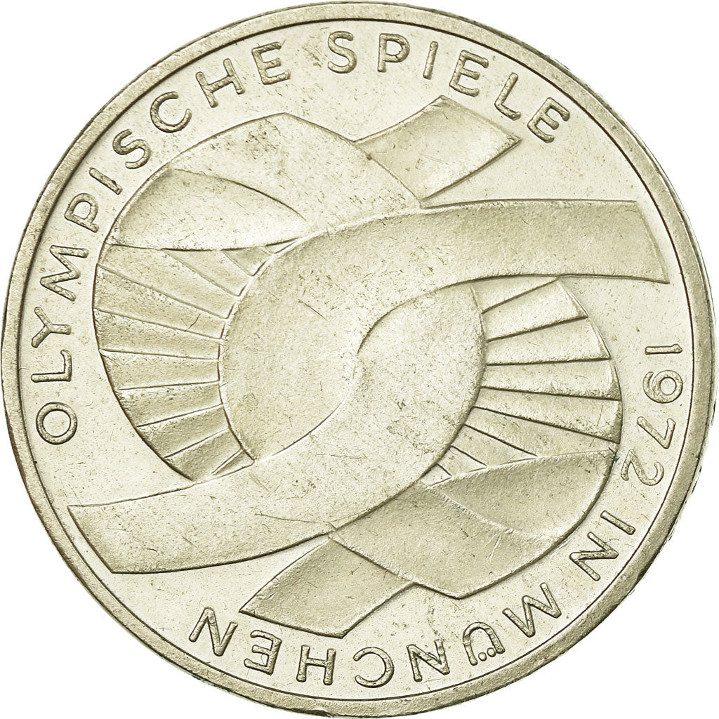Münze, Bundesrepublik Deutschland, 10 Mark, 1972, Stuttgart, SS, Silber, KM:131