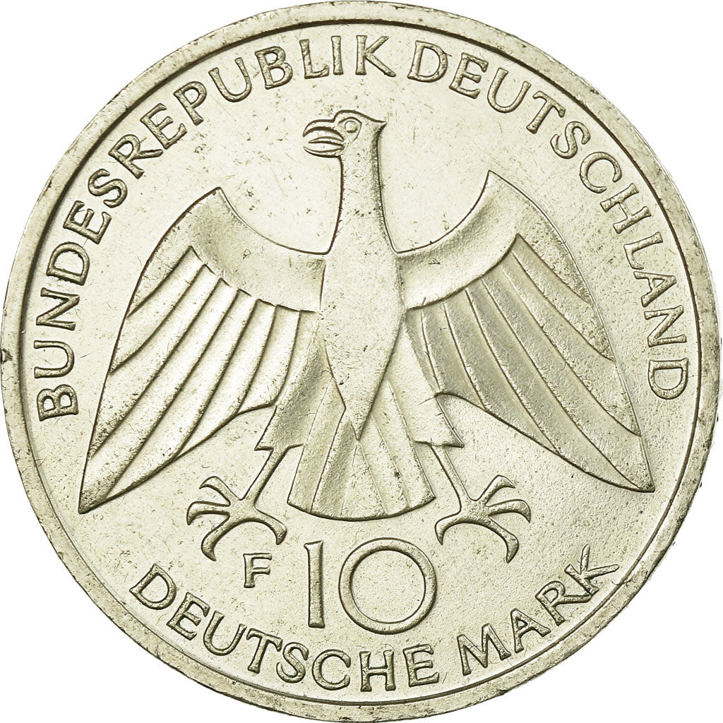 Münze, Bundesrepublik Deutschland, 10 Mark, 1972, Stuttgart, SS, Silber, KM:131
