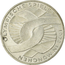 Coin, GERMANY - FEDERAL REPUBLIC, 10 Mark, 1972, Stuttgart, EF(40-45), Silver