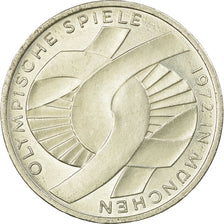 Coin, GERMANY - FEDERAL REPUBLIC, 10 Mark, 1972, Hambourg, EF(40-45), Silver