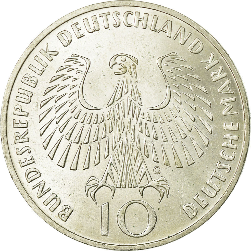 Moneta, GERMANIA - REPUBBLICA FEDERALE, 10 Mark, 1972, Karlsruhe, SPL-, Argento