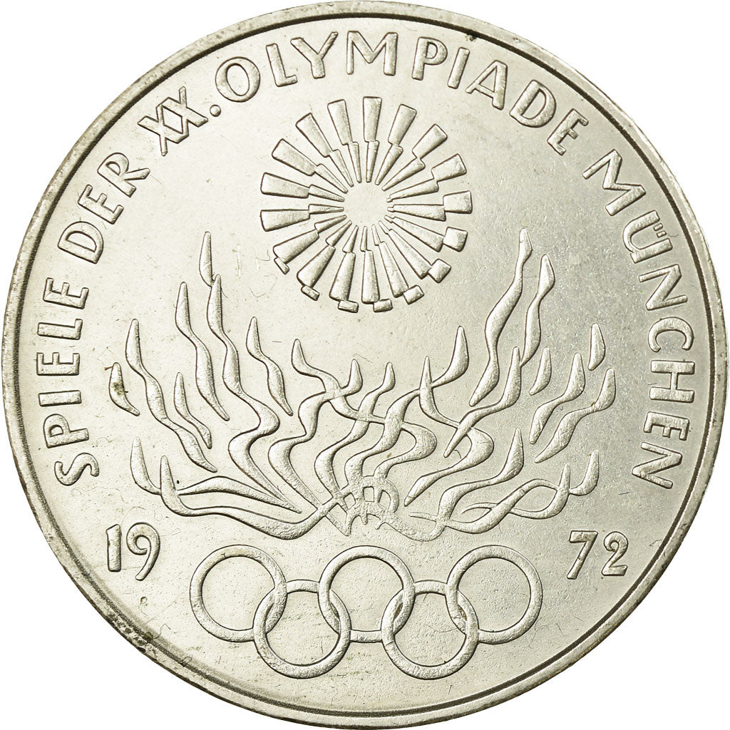 Moneta, GERMANIA - REPUBBLICA FEDERALE, 10 Mark, 1972, Munich, BB, Argento