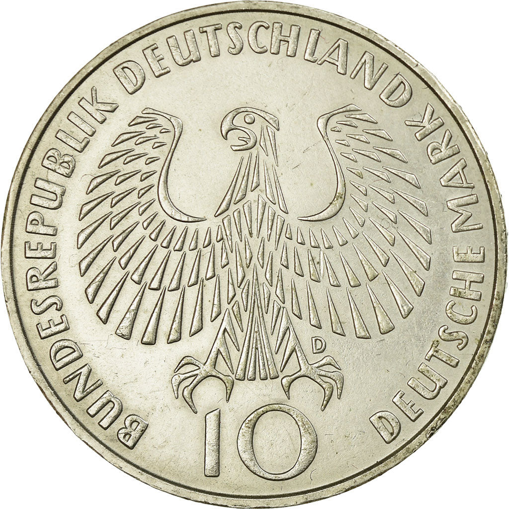Moneta, GERMANIA - REPUBBLICA FEDERALE, 10 Mark, 1972, Munich, BB, Argento