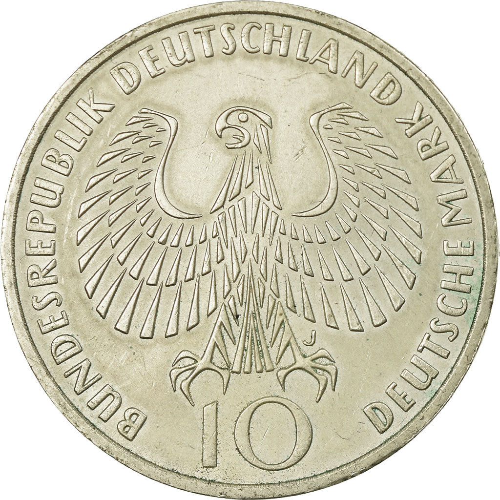 Münze, Bundesrepublik Deutschland, 10 Mark, 1972, Hambourg, SS, Silber, KM:135