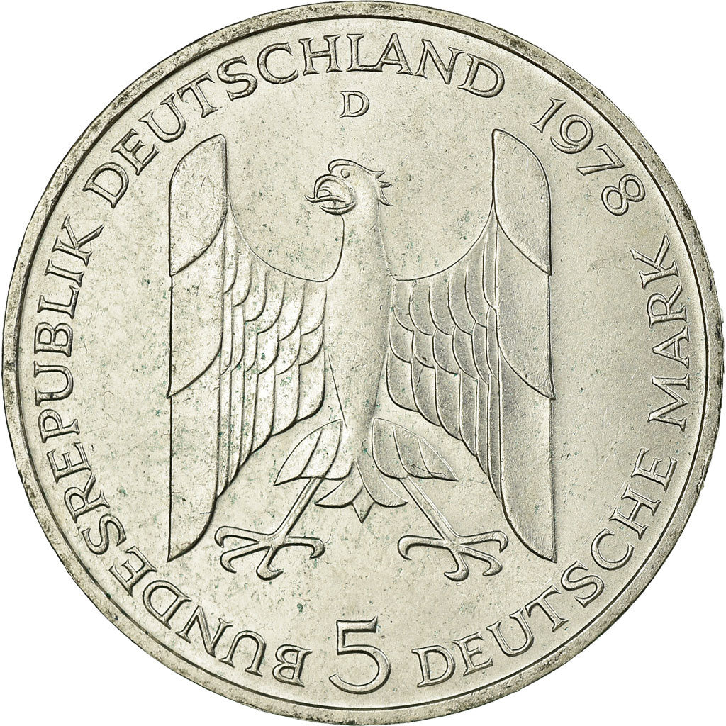 Monnaie, République fédérale allemande, 5 Mark, 1978, Munich, Germany, TTB