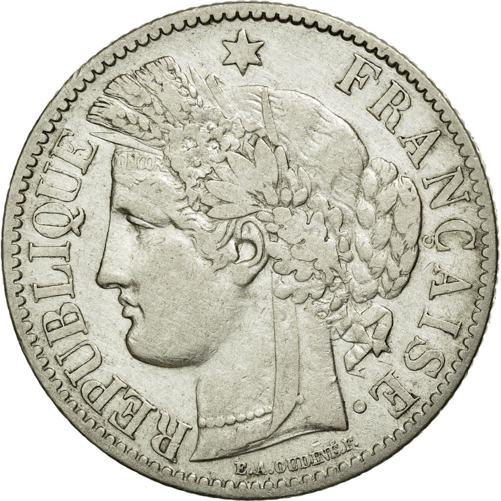Coin, France, Cérès, 2 Francs, 1895, Paris, EF(40-45), Silver, KM:817.1