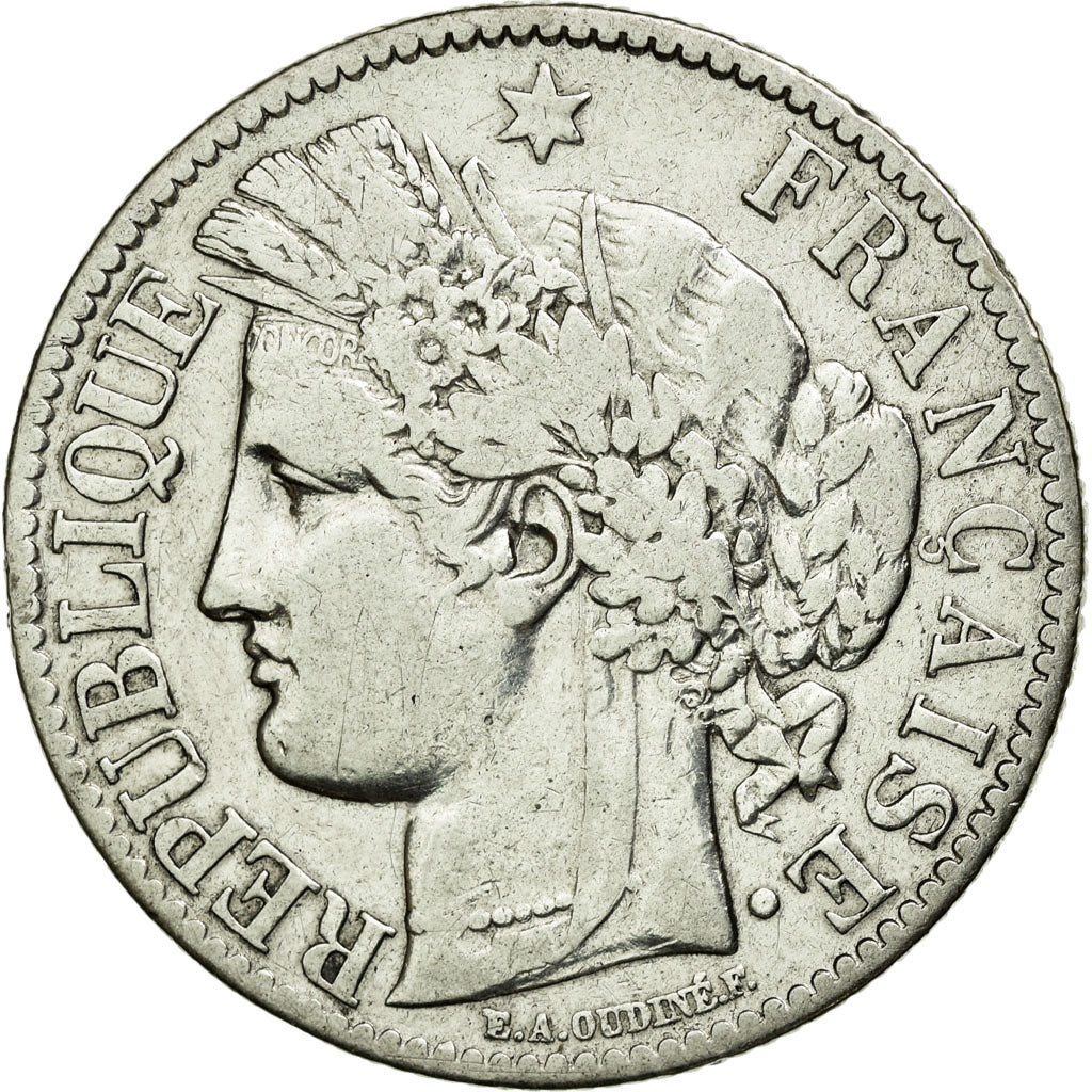 Monnaie, France, Cérès, 2 Francs, 1872, Paris, TB+, Argent, KM:817.1