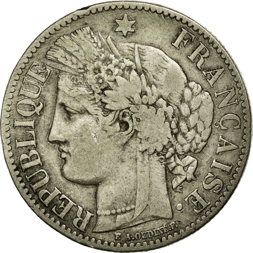 Münze, Frankreich, Cérès, 2 Francs, 1873, Paris, S+, Silber, KM:817.1