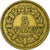 Moneda, Francia, Lavrillier, 5 Francs, 1945, Castelsarrasin, BC+, Aluminio -