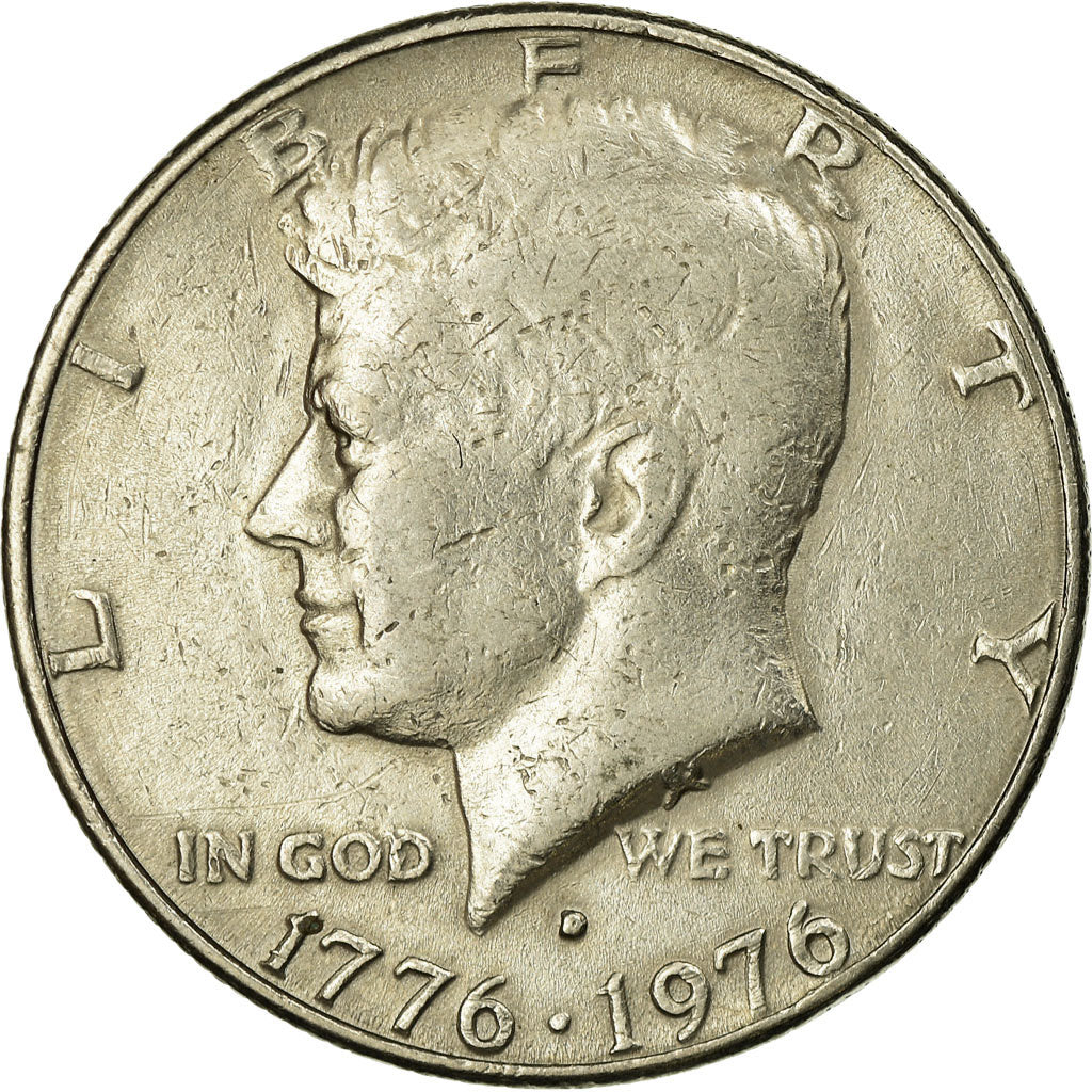Moeda, Estados Unidos da América, Kennedy Half Dollar, Half Dollar, 1976, U.S.