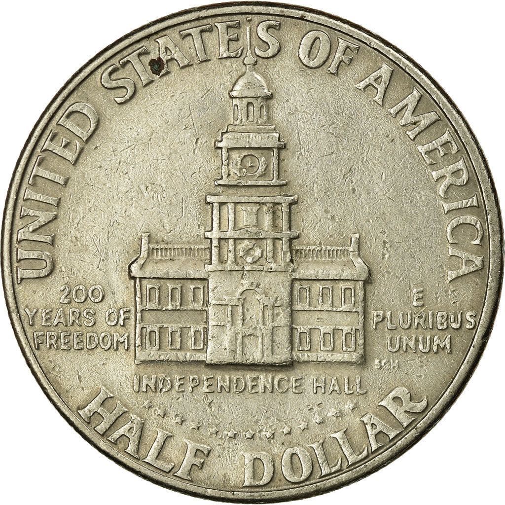 Moeda, Estados Unidos da América, Kennedy Half Dollar, Half Dollar, 1976, U.S.